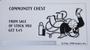 PARTS ONLY - Monopoly Board Game 2000 Millennium Tin Edition - #15 Community Chest Card Only