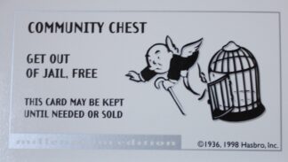 PARTS ONLY - Monopoly Board Game 2000 Millennium Tin Edition - #6 Community Chest Card Only