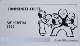 PARTS ONLY - Monopoly Board Game 2000 Millennium Tin Edition - #2 Community Chest Card Only