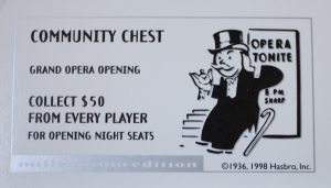 PARTS ONLY - Monopoly Board Game 2000 Millennium Tin Edition - #7 Community Chest Card Only
