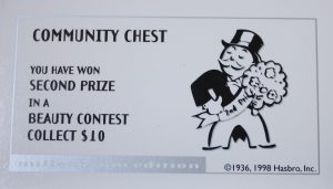 PARTS ONLY - Monopoly Board Game 2000 Millennium Tin Edition - #9 Community Chest Card Only