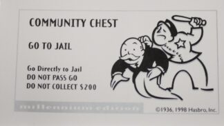 PARTS ONLY - Monopoly Board Game 2000 Millennium Tin Edition - #16 Community Chest Card Only