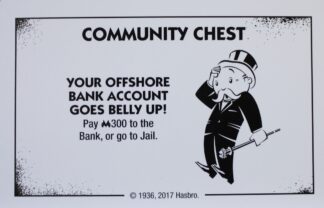 PARTS ONLY - Monopoly Board Game "Cheaters" Edition - (1) Community Chest Card #11 Only
