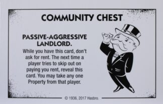 PARTS ONLY - Monopoly Board Game "Cheaters" Edition - Community Chest Card #14 Only