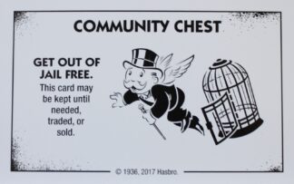 PARTS ONLY - Monopoly Board Game "Cheaters" Edition - (1) Community Chest Card #3 Only