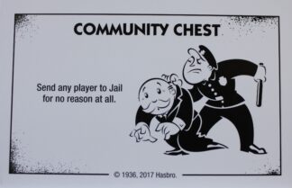 PARTS ONLY - Monopoly Board Game "Cheaters" Edition - (1) Community Chest Card #8 Only