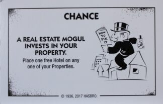 PARTS ONLY - Monopoly Board Game "Cheaters" Edition - (1) Chance Card #10 Only