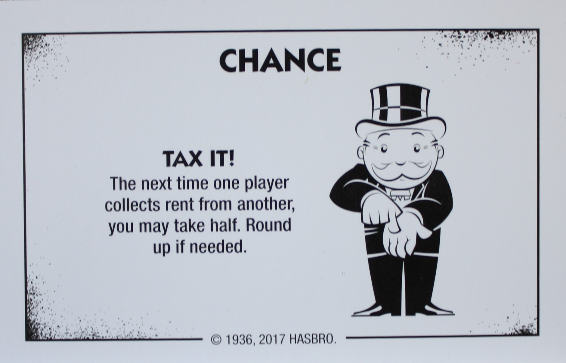 PARTS ONLY - Monopoly Board Game "Cheaters" Edition - (1) Chance Card #11 Only