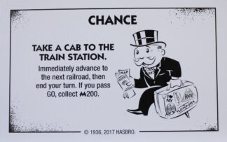 PARTS ONLY - Monopoly Board Game "Cheaters" Edition - (1) Chance Card #14 Only