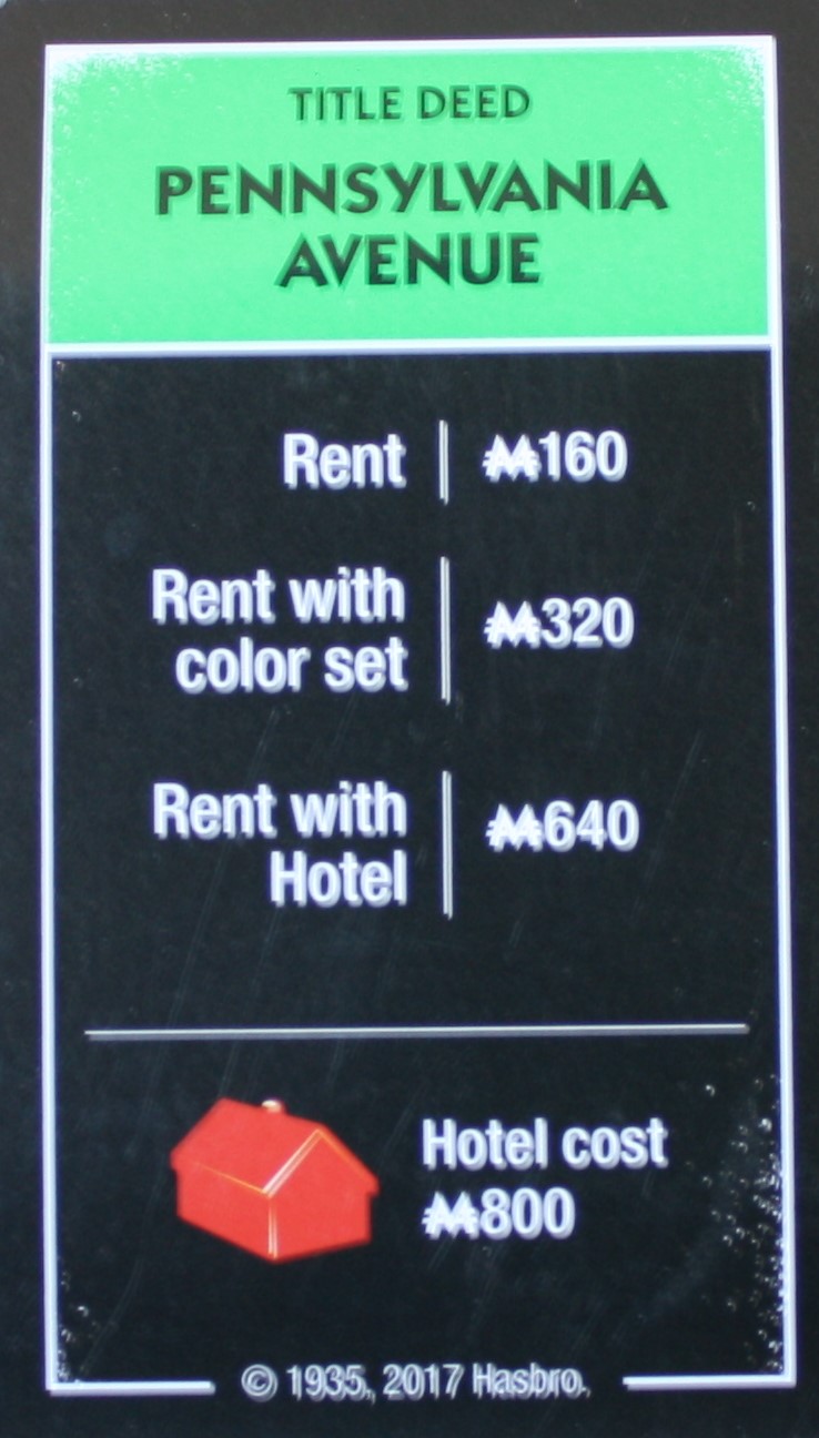 PARTS ONLY Monopoly Board Game "Cheaters" Edition "Pennsylvania