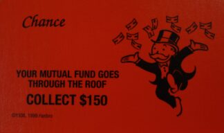PARTS ONLY - Monopoly 2000 Millennium Board Game - #7 Chance Card Only