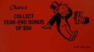 PARTS ONLY - Monopoly 2000 Millennium Board Game - #8 Chance Card Only
