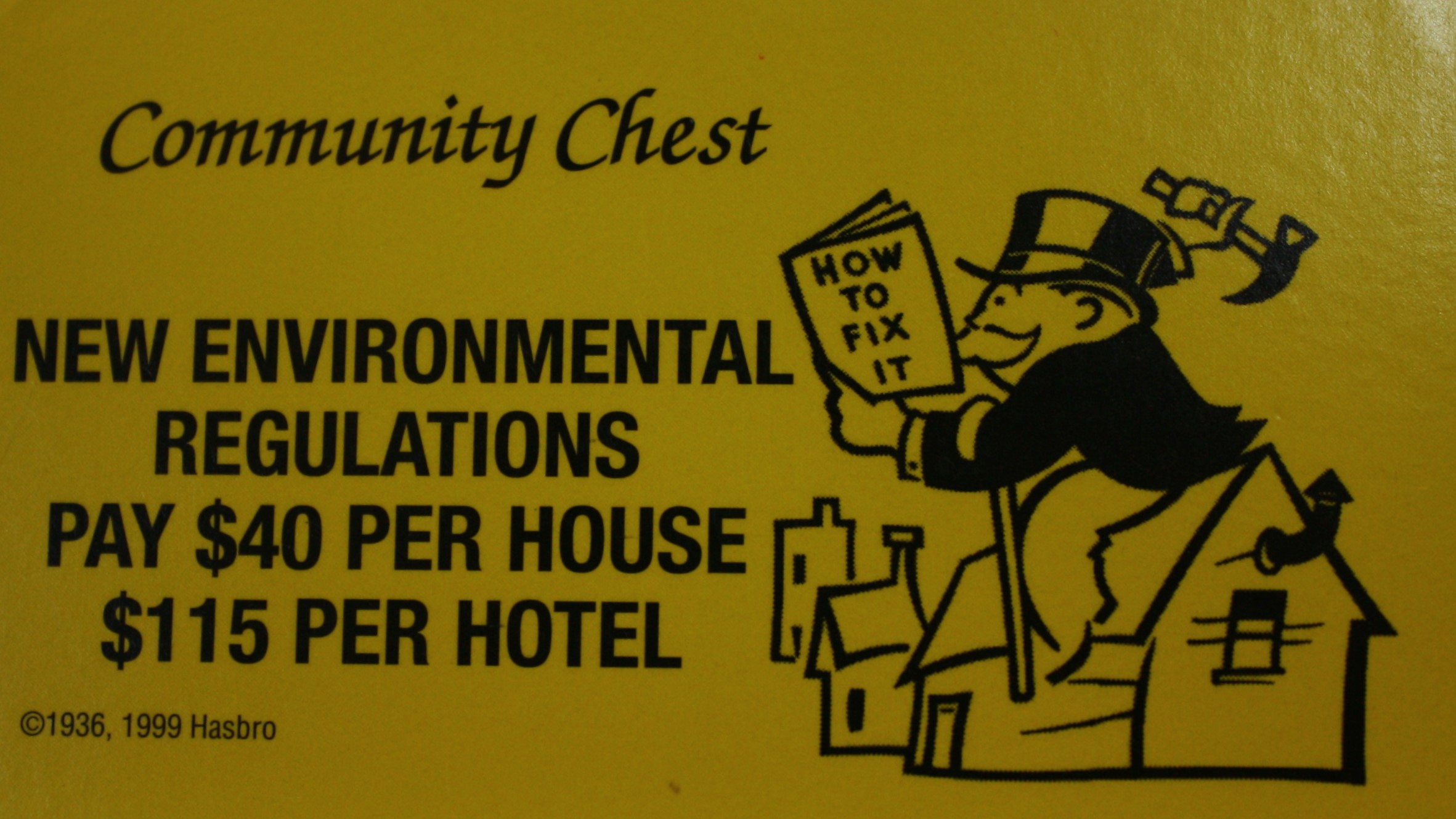 PARTS ONLY - Monopoly 2000 Millennium Board Game - #10 Community Chest Card Only