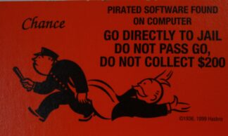 PARTS ONLY - Monopoly 2000 Millennium Board Game - #3 Chance Card Only