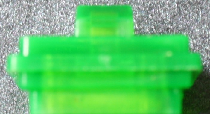 PARTS ONLY - Monopoly Board Game 2000 Millennium Tin Edition - (1) Stackable Translucent Green House Only