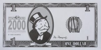 PARTS ONLY - Monopoly 2000 Millennium Board Game - (1) Pack (10) $1 Money Only