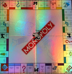 PARTS ONLY -Monopoly Board Game 2000 Millennium Tin Edition - Game Board Only