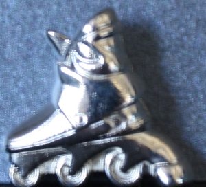 PARTS ONLY -Monopoly Board Game 2000 Millennium Tin Edition - Metal Roller Blade Token