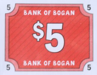PARTS ONLY -Boganology Board Game Parts - (74) $5 Bogan Money Only