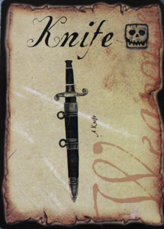 PARTS ONLY - Pirateology Board Game Parts - (1) "Knife" Card Only
