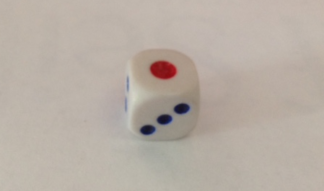 PARTS ONLY -Pictionary Board Game - (1) Specialty Spot Die