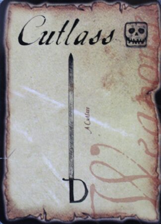 PARTS ONLY - Pirateology Board Game Parts - (1) "Cutlass" Card Only