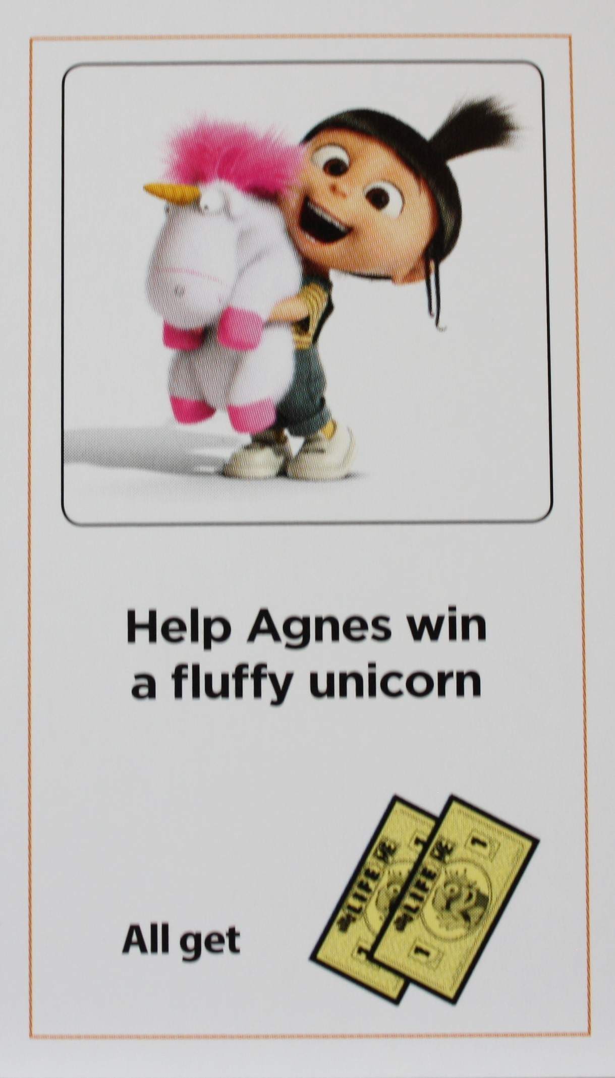 PARTS ONLY -The Game of Life Board Game "Despicable Me" Version - #11 Action Card