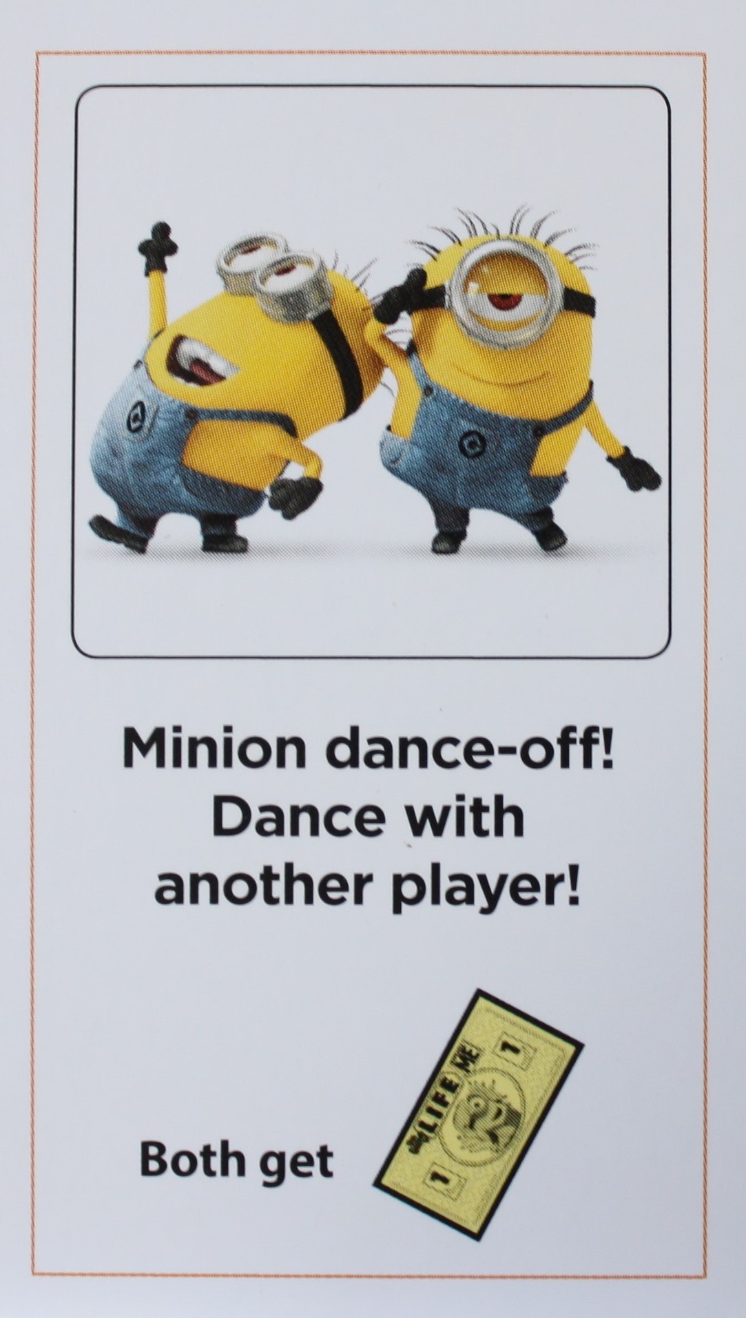 PARTS ONLY -The Game of Life Board Game "Despicable Me" Version - #21 Action Card