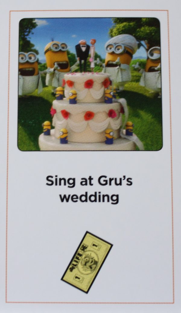 PARTS ONLY -The Game of Life Board Game "Despicable Me" Version - #26 Action Card