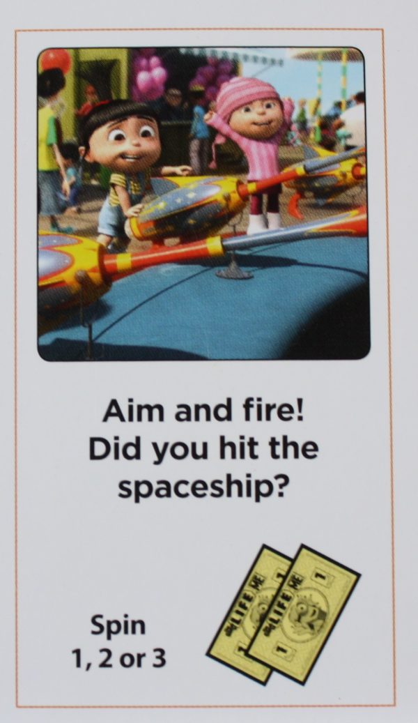 PARTS ONLY -The Game of Life Board Game "Despicable Me" Version - #38 Action Card