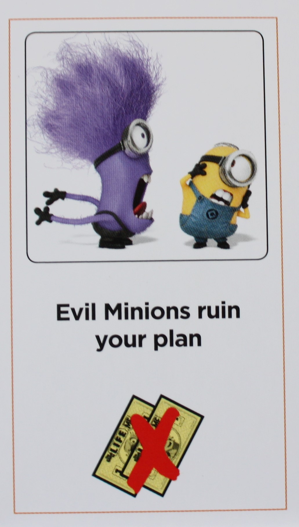 PARTS ONLY - The Game of Life Board Game "Despicable Me" Version - #42 Action Card Only