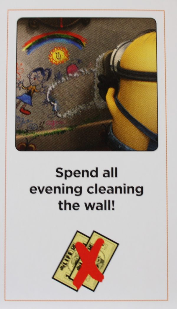 PARTS ONLY -The Game of Life Board Game "Despicable Me" Version - #8 Action Card Only