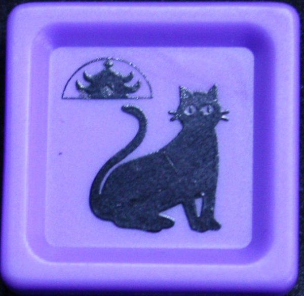 PARTS ONLY - Mandarin Board Game - (1) Purple Cat Tile Only