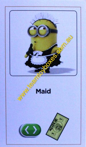 PARTS ONLY - The Game of Life Board Game "Despicable Me" Version - (1) "Maid" Career Card Only