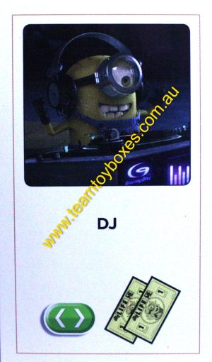PARTS ONLY - The Game of Life Board Game "Despicable Me" Version - (1) "DJ" Career Card Only