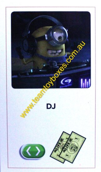 PARTS ONLY - The Game of Life Board Game "Despicable Me" Version - (1) "DJ" Career Card Only