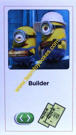 PARTS ONLY - The Game of Life Board Game "Despicable Me" Version - (1) "Builder" Career Card Only