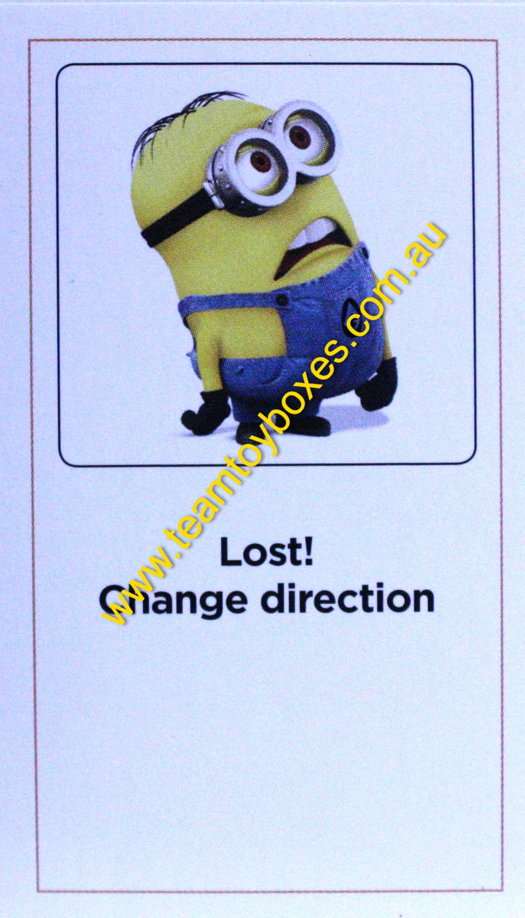 PARTS ONLY -The Game of Life Board Game "Despicable Me" Version - (1) #24 Action Card Only