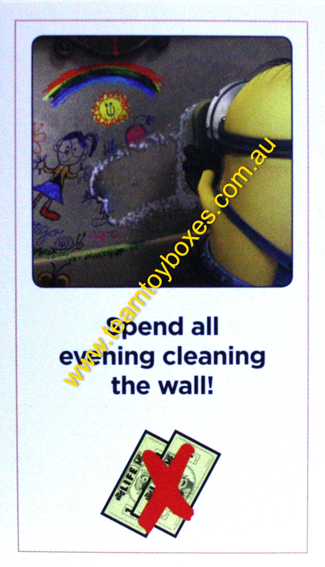 PARTS ONLY - The Game of Life Board Game "Despicable Me" Version - #8 Action Card Only