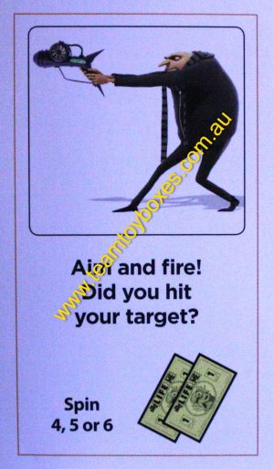 PARTS ONLY - The Game of Life Board Game "Despicable Me" Version - (1) #47 Action Card Only