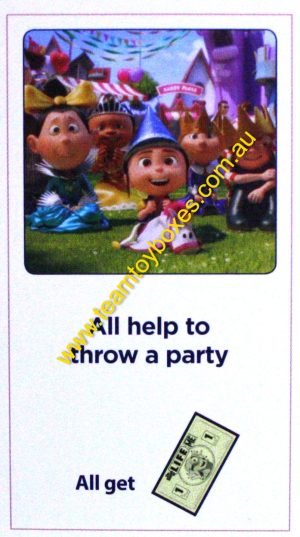 PARTS ONLY - The Game of Life Board Game "Despicable Me" Version - (1) #31 Action Card Only