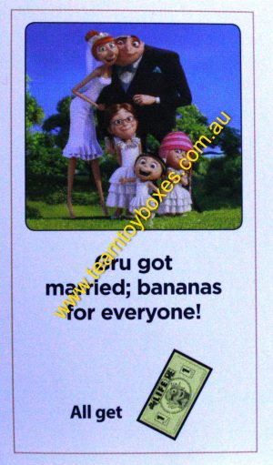 PARTS ONLY - The Game of Life Board Game "Despicable Me" Version - (1) #3 Action Card Only