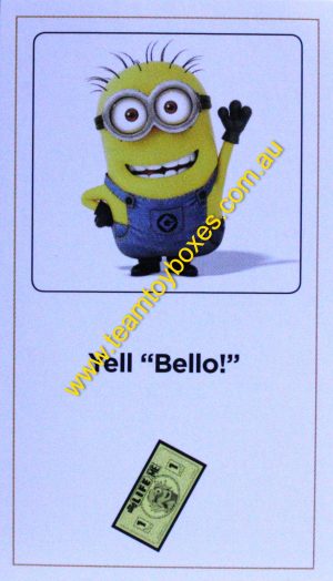 PARTS ONLY -The Game of Life Board Game "Despicable Me" Version - (1) #36 Action Card Only