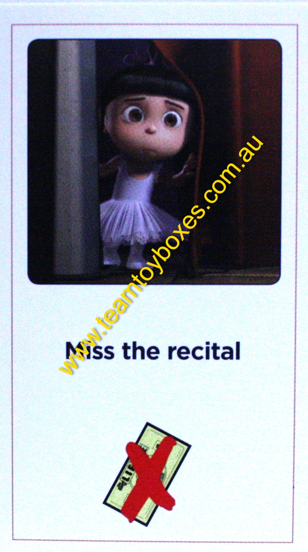 PARTS ONLY -The Game of Life Board Game "Despicable Me" Version - (1) #33 Action Card Only