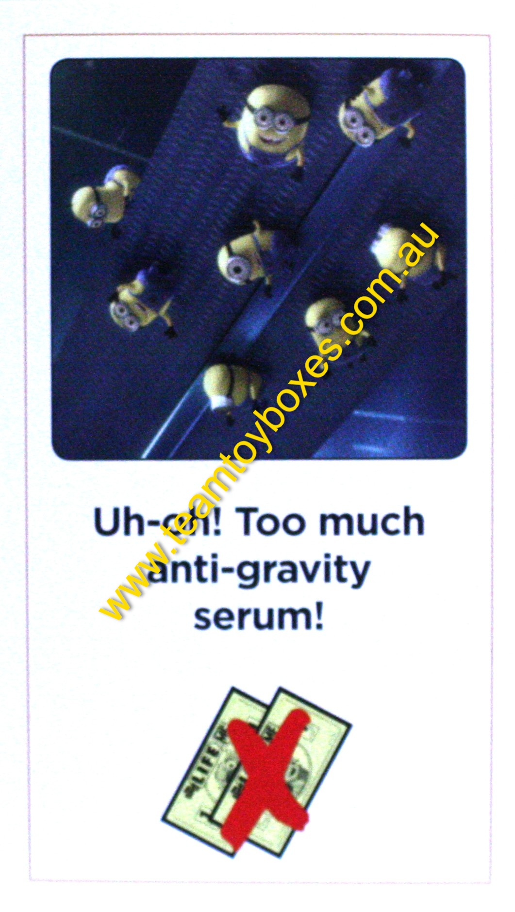 PARTS ONLY - The Game of Life Board Game "Despicable Me" Version - #52 Action Card Only