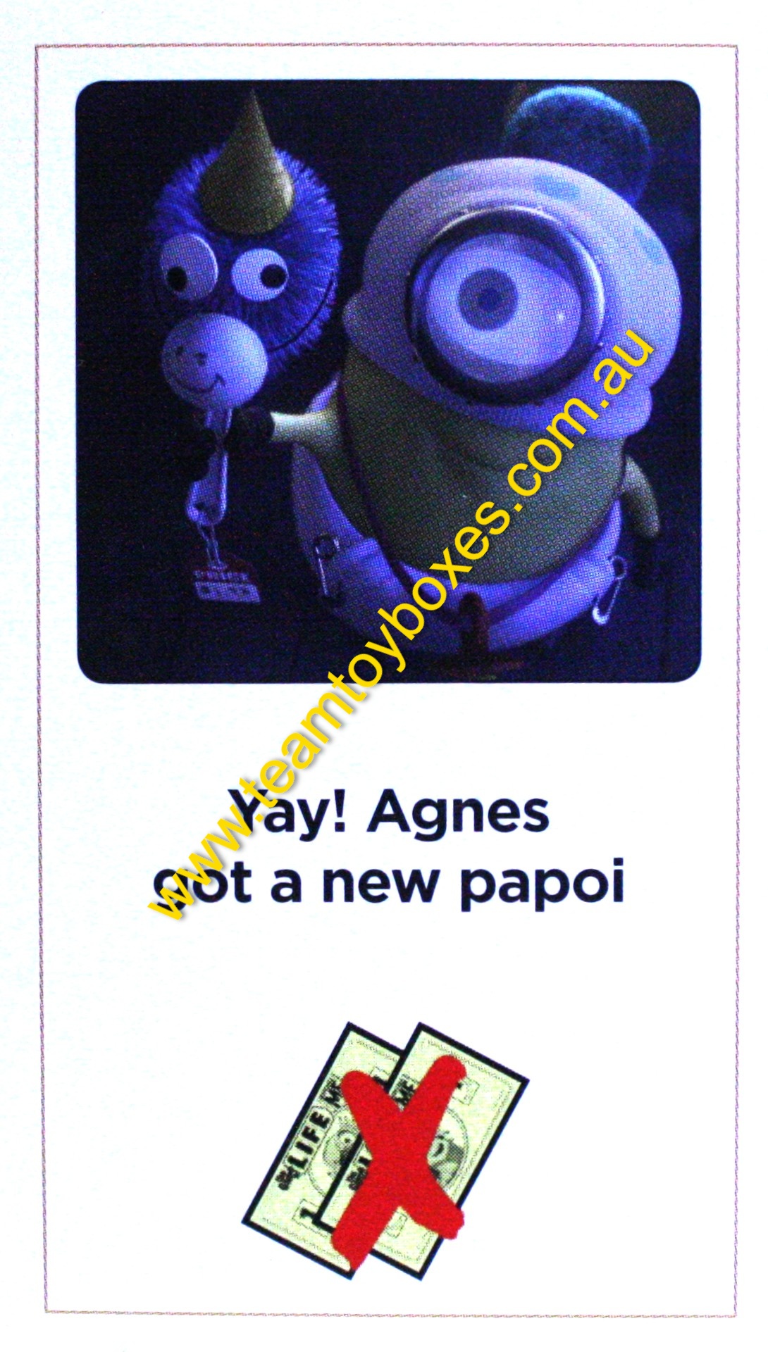 PARTS ONLY - The Game of Life Board Game "Despicable Me" Version - (1) #48 Action Card Only