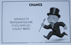 PARTS ONLY - Monopoly Board Game Hasbro 2013 Version - #14 Chance Card Only