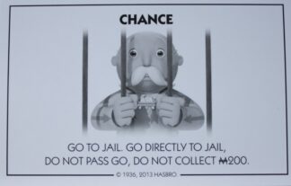 PARTS ONLY - Monopoly Board Game Hasbro 2013 Version - #13 Chance Card Only