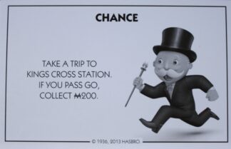 PARTS ONLY - Monopoly Board Game Hasbro 2013 Version - #12 Chance Card Only