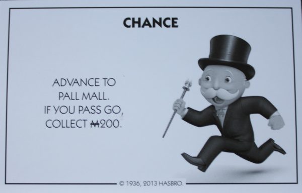 PARTS ONLY - Monopoly Board Game Hasbro 2013 Version - #9 Chance Card Only
